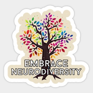 Neurodiversity Tree Tee Sticker